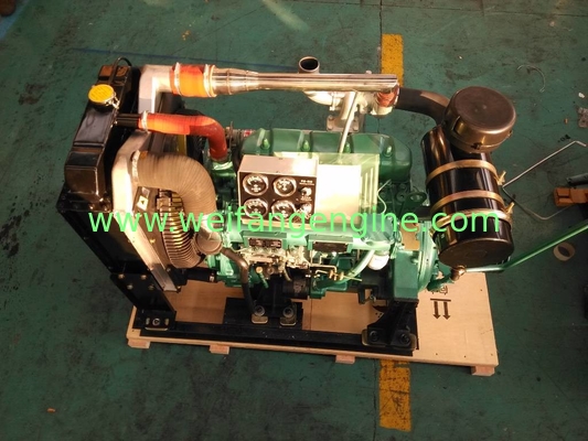 75kw/100hp 2000rpm Weifang diesel engine R4110ZLP with the clutch and belt pulley for stationary power